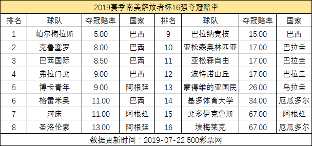 2019年解放者杯赛程与比分回顾，南美足球的激情碰撞