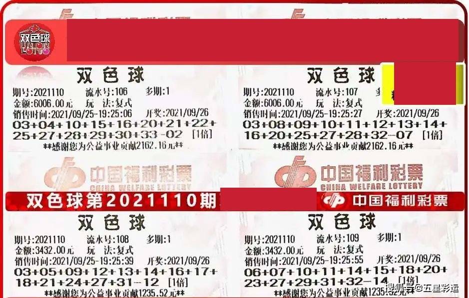 双色球开奖号码